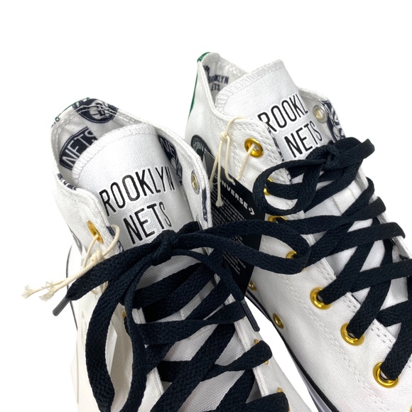 Converse Ctas High Top Canvas White Women's Size Sneakers Custom 172289C-WTBLGR - Picture 5 of 10